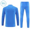 Sudadera De Entrenamiento Real Madrid Cremallera De Cuarto 2025-26 Azul - Niño